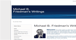 Desktop Screenshot of michaelbfriedman.com
