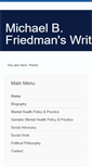 Mobile Screenshot of michaelbfriedman.com
