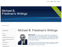 Tablet Screenshot of michaelbfriedman.com